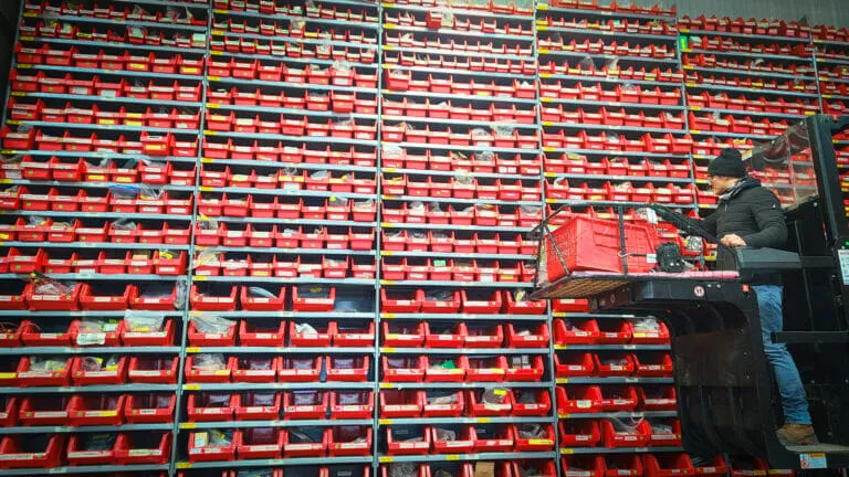 a mi-jack technician sorting through rtg parts