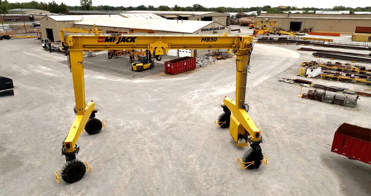 aerial view of yellow mi-jack monobeam
