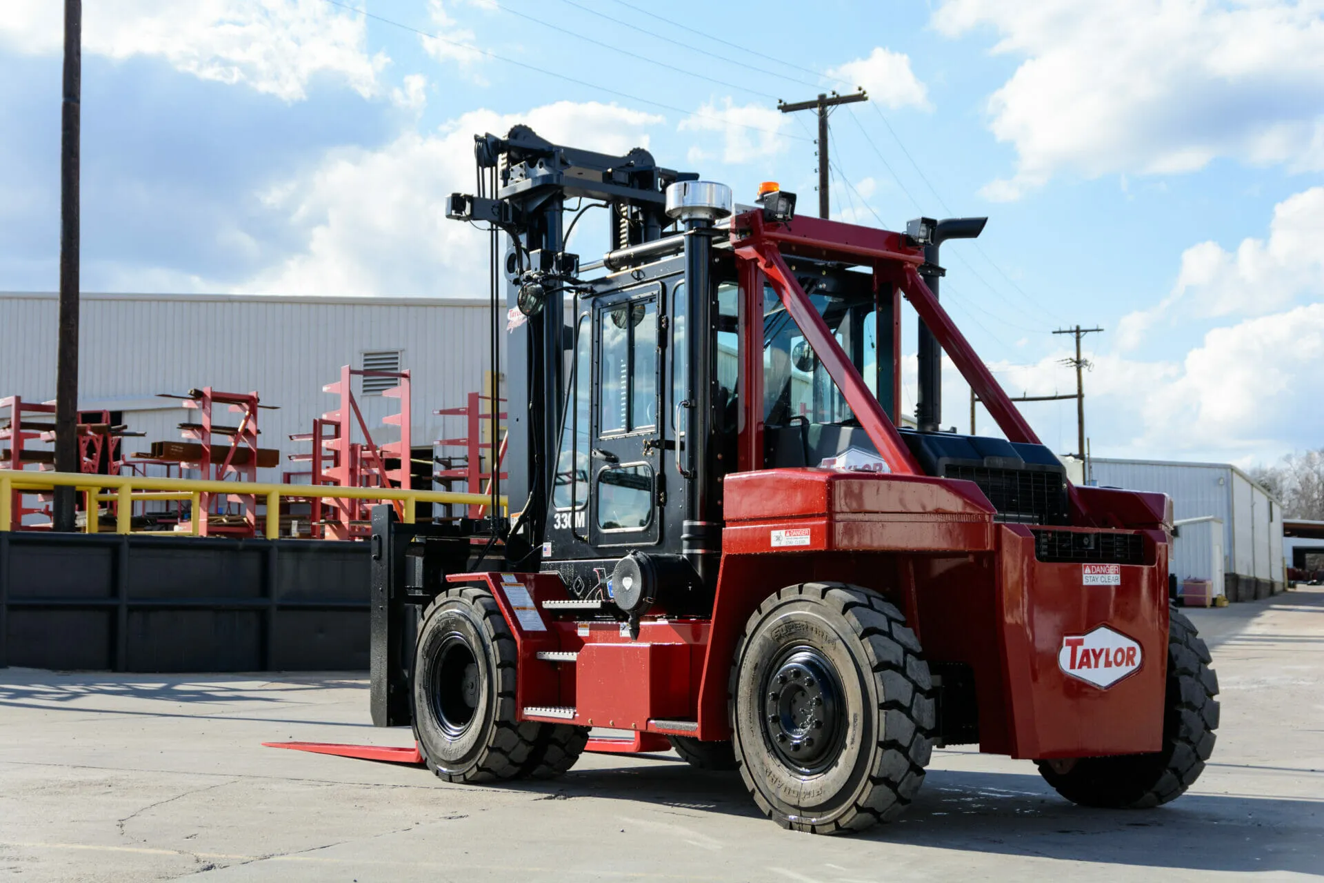 red taylor x-330m heavy duty forklift