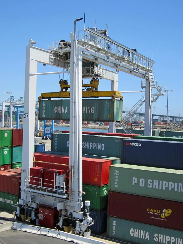 ecocrane used on rtg at container terminal