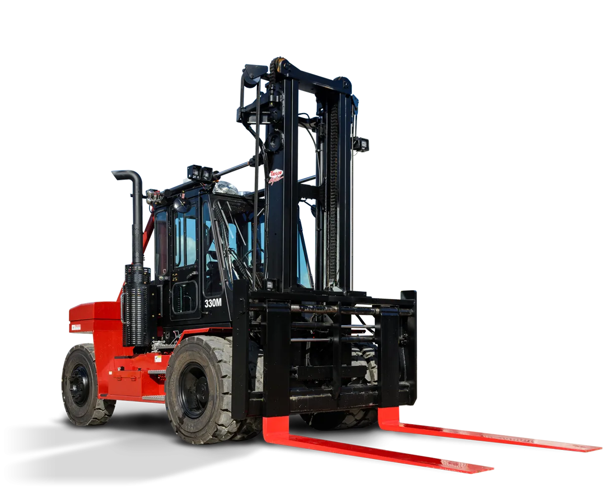 a cutout of a taylor terberg heavy duty forklift