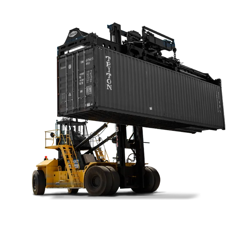 a cutout of a taylor container handler